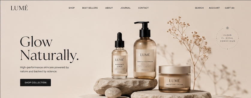 Lumé — E-Commerce Website