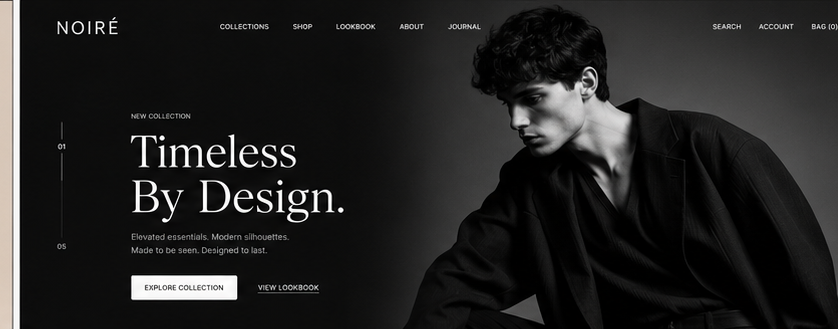 Noiré — Fashion Brand Website